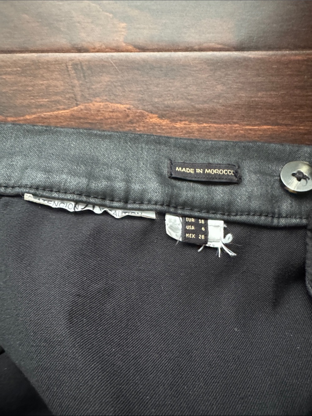 Massimo Dutti Black Faux Leather Skinny Pants - Picture 4 of 4